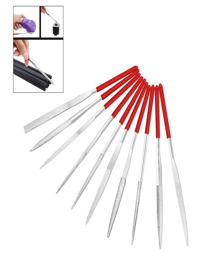 3DINNOVATIONS 10Pcs Mini 140 * 3mm Needle File Set Tools Diamond Round Files for 3D printed models,Fine Metal Sanding, Sanding, Jewelers, Hobby, Wood, Saw, Miniature, Jewelry, Plastic - Image 5